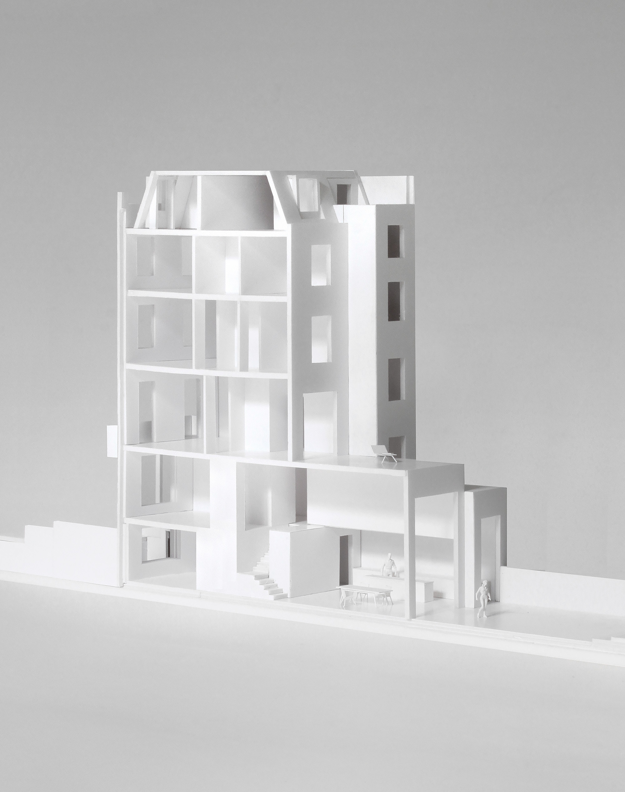 Erbar Mattes Architects Holland Park conversion and extension Phillimore Gardens Model